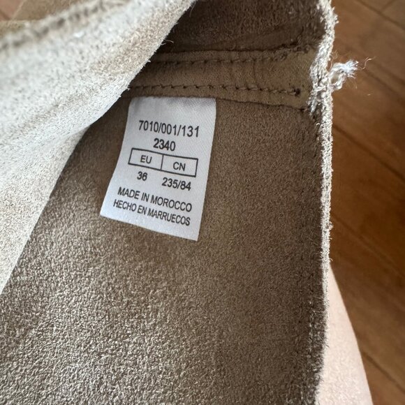 Zara suede leather knee boots, size 36 (US 6) - Picture 5 of 6